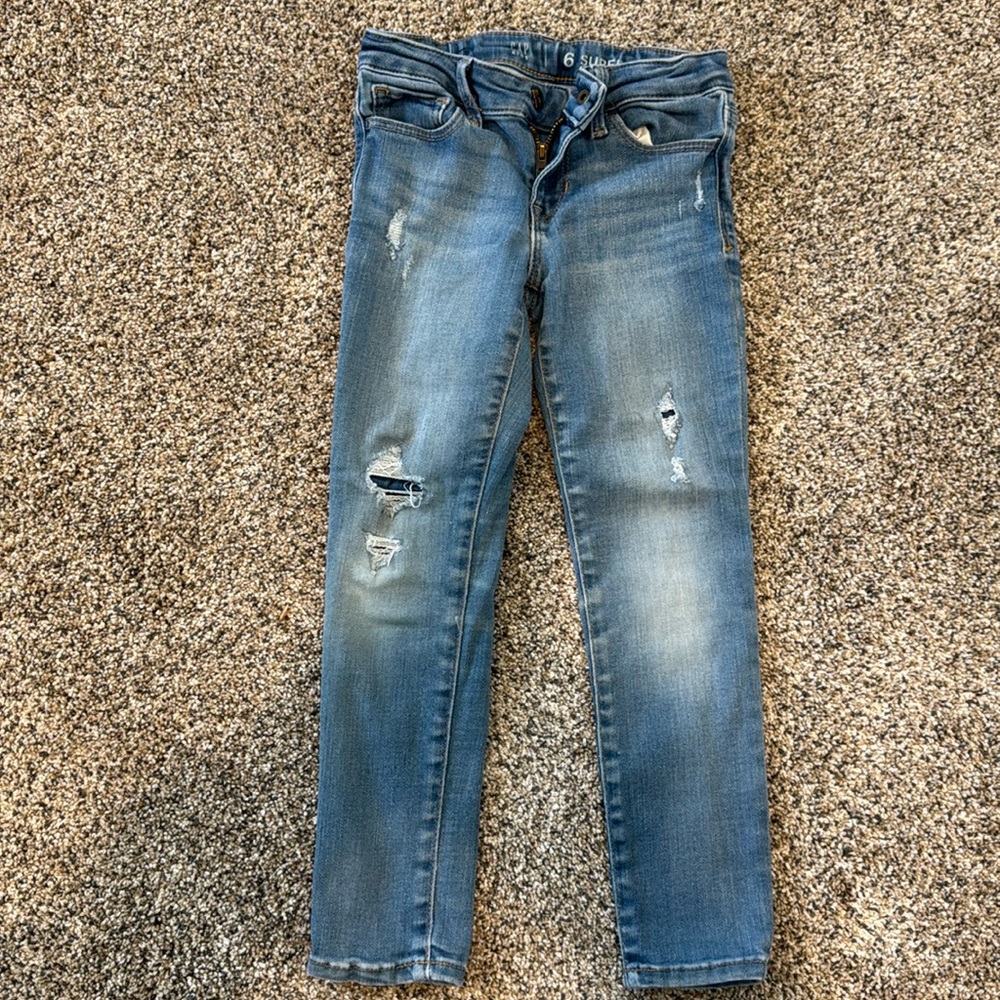 Excellent condition girls super skinny gap jeans size 6